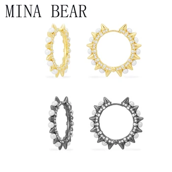 

2020 New Yellow Colored Studs Mono Slide-In Earbuds with Bone Bone Zircon Earrings Monac Designed as a Wedding Gift for Women