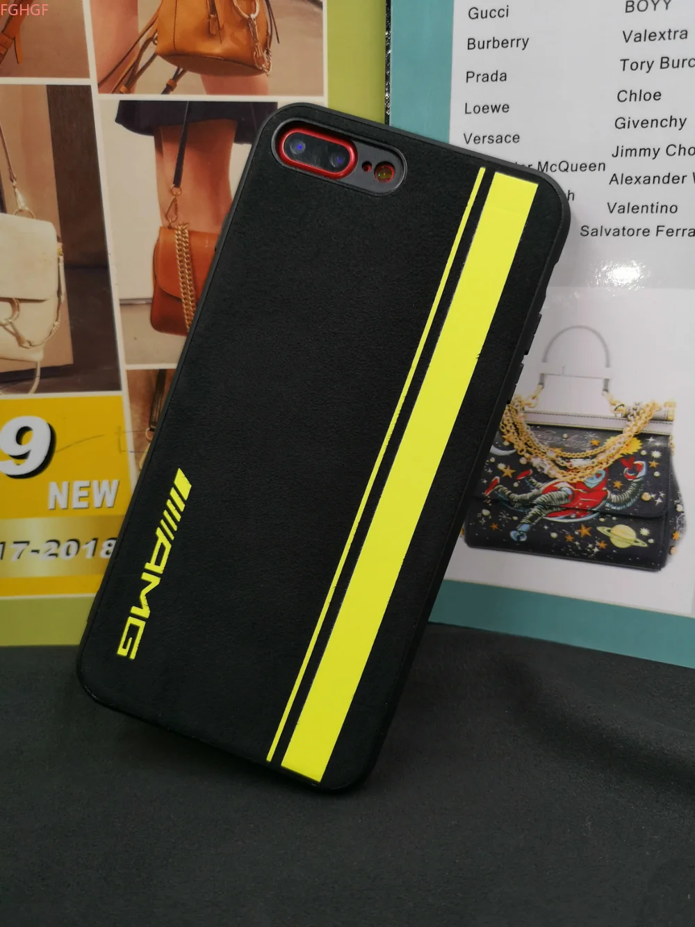 

Limited Track Motorsport Embroidery BMW Car Logo Cover Case For iPhone 6 6S 7 8 plus X XR XS MAX Luxury Leather Telefon Case