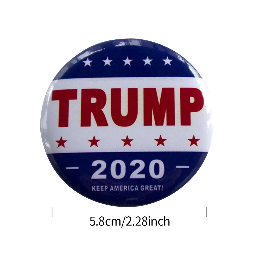 Значок Трампа 2020 года значок для проведения американской акции модная брошь