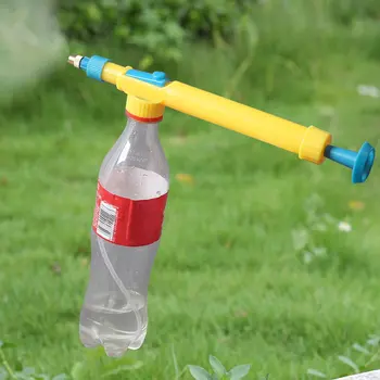 

Coke bottle spray gun sprayer manual reciprocating air nozzle iron gardening watering device air pressure spray
