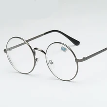 Новые модные круглые очки для чтения, унисекс, анти-радиационные металлические очки для чтения, классические ретро дикие очки