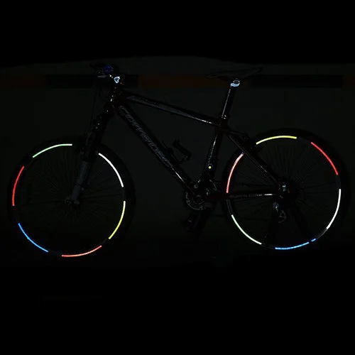 Лента светоотражающие наклейки серебро MTB велосипед украшения - Цвет: Silver