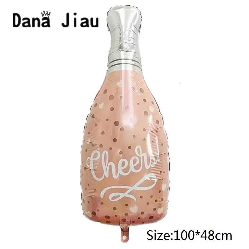 Danajiau с днем рождения 30 день рождения украшения розовые бокалы для шампанского Бутылка для виски Фольга шар средней школы мяч вечерние шары