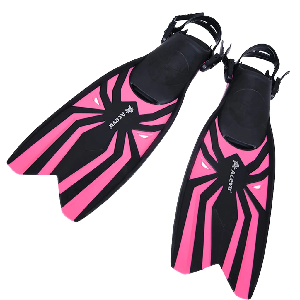 Diving Snorkeling Scuba Fins Open Heel Flippers Shoes Adjustable Fin Diving Fins for Swim Training Scuba Diving Snorkeling