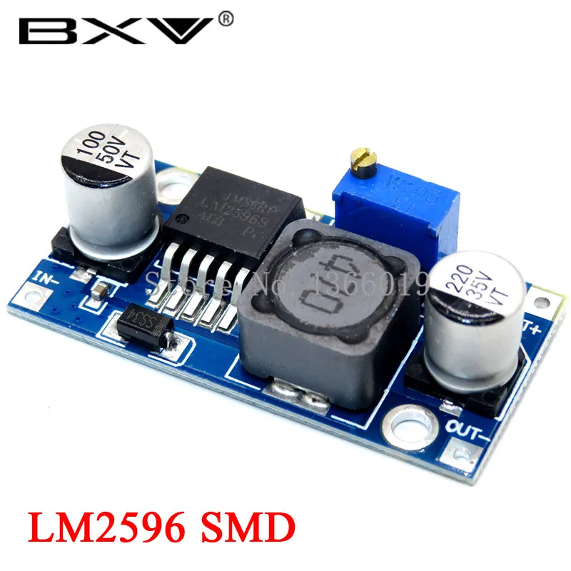 1 шт. LM2596 LM2596S LM2596HVS adjustable 4,5-40 в Регулируемый понижающий модуль питания - Цвет: LM2596 SMD