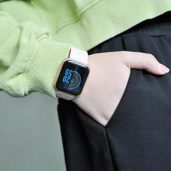

D20 Men Women Smart Watch Waterproof Blood Pressure Y68 Smartwatch Heart Rate Monitor Sleep Tracker Clock Watch For Android IOS