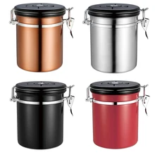 Контейнер для кофе из нержавеющей стали, воздухонепроницаемый контейнер для хранения, контейнер для чая