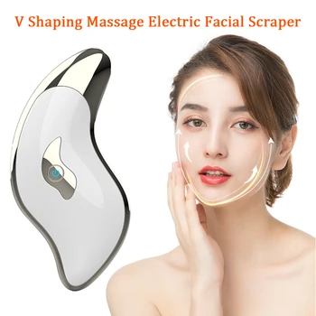 

Microcurrent Vibration Multifunction Lifting Firming Skin Care Wrinkle Removal Anti Acne Electric Facial Scraper V Shaping