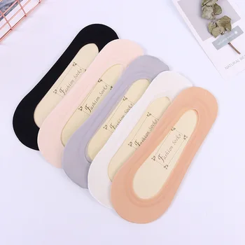 

Comfortable Sock Slippers for Women Girls Thin High Heel Shoes Socks Boat Socks Women's Shallow Mouth Invisible Socks