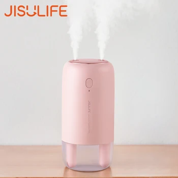 

JISULIFE Air Humidifier Diffuser Aroma Diffuser 3600mAh Wireless Rechargeable Portable 500 ml Humidifiers for Home Humidificador