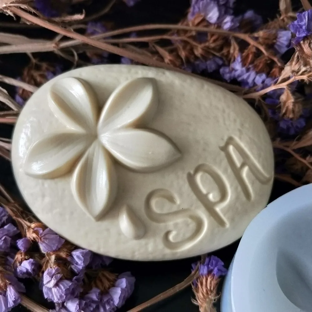 HC0164 przy силиконовые формы для мыла форма для выпечки Плюмерия спа глина Смола гипсовая шоколадная Свеча Плесень