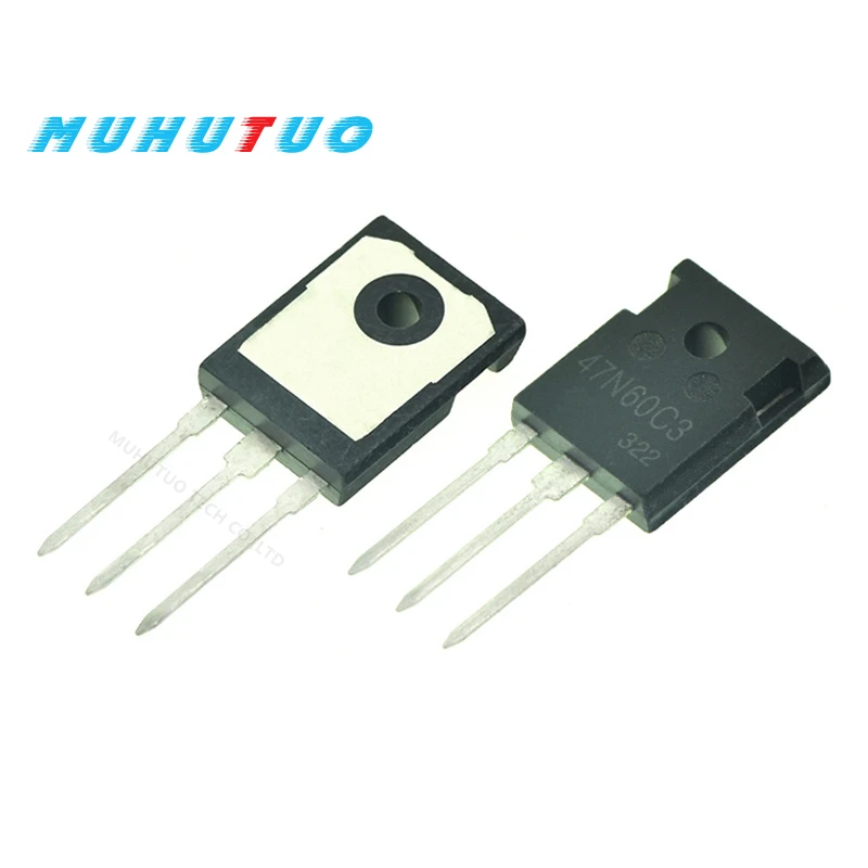 10PCS SPW47N60C3 47N60C3 TO-247 MOS field effect transistor 47A/650V inverter welding machine 10pcs fqpf50n06 50n06 50a60v to 220f large current mos field effect tube