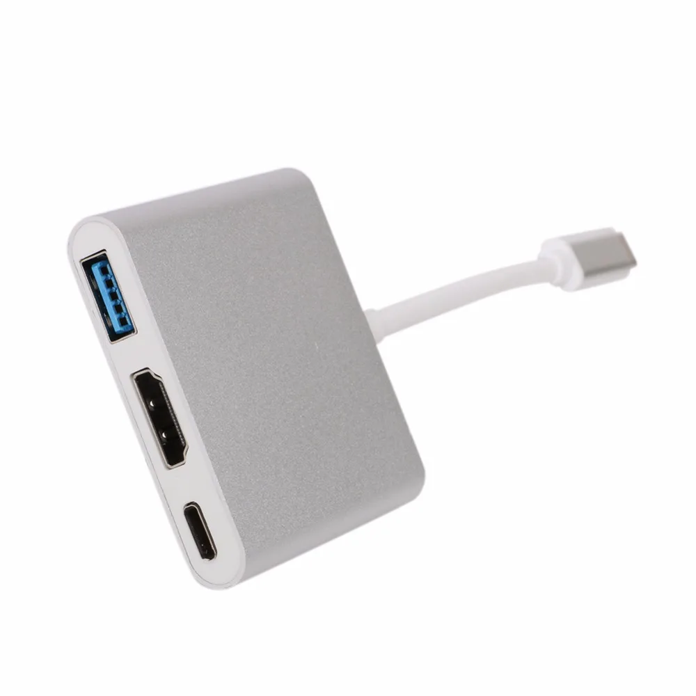 3-Порты и разъёмы Тип C к HDMI USB 3,0 адаптер для зарядного устройства и USB-C 3,1 преобразователь для Iphone, для Ipad, для Ipad Mini