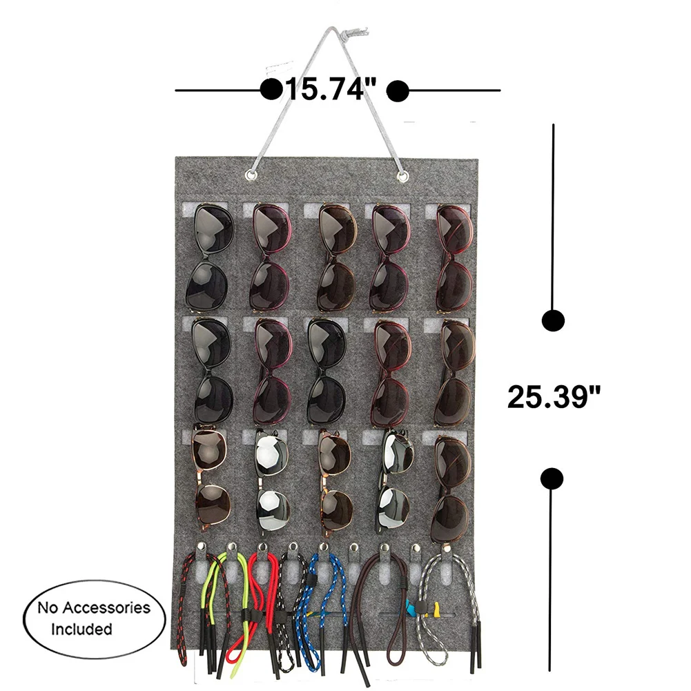 США очки солнцезащитные очки для хранения Дисплей Органайзер для 15 очков для Стены Двери