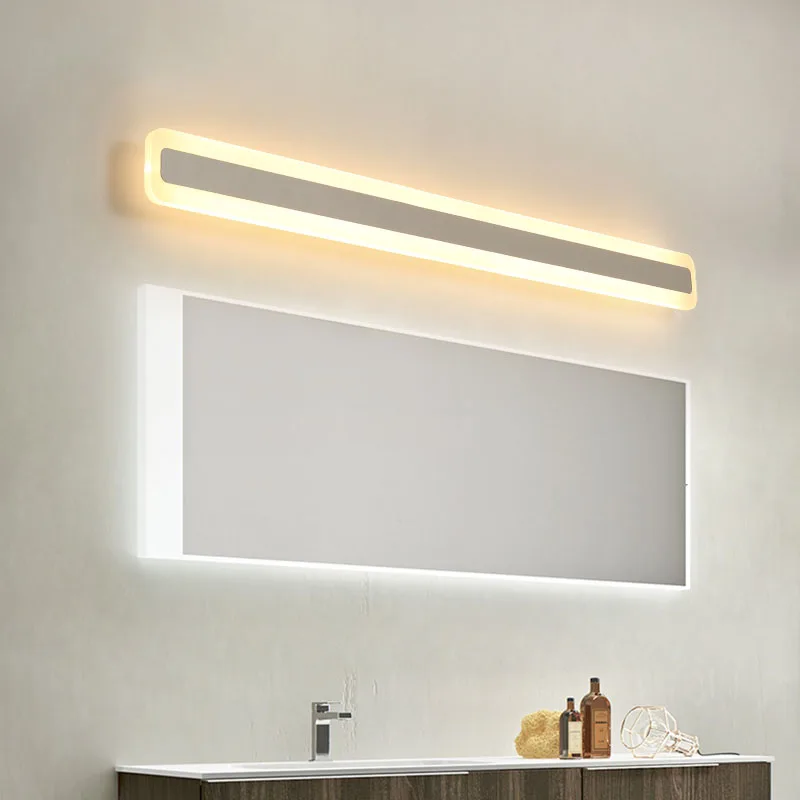 Lâmpada de Parede Brilho à Prova Brilho 24 32 40 48 60 80 100 120 cm Simples Moderna Dwaterproof Água Banheiro Led Espelho Arandela Luz Neo 16 w –