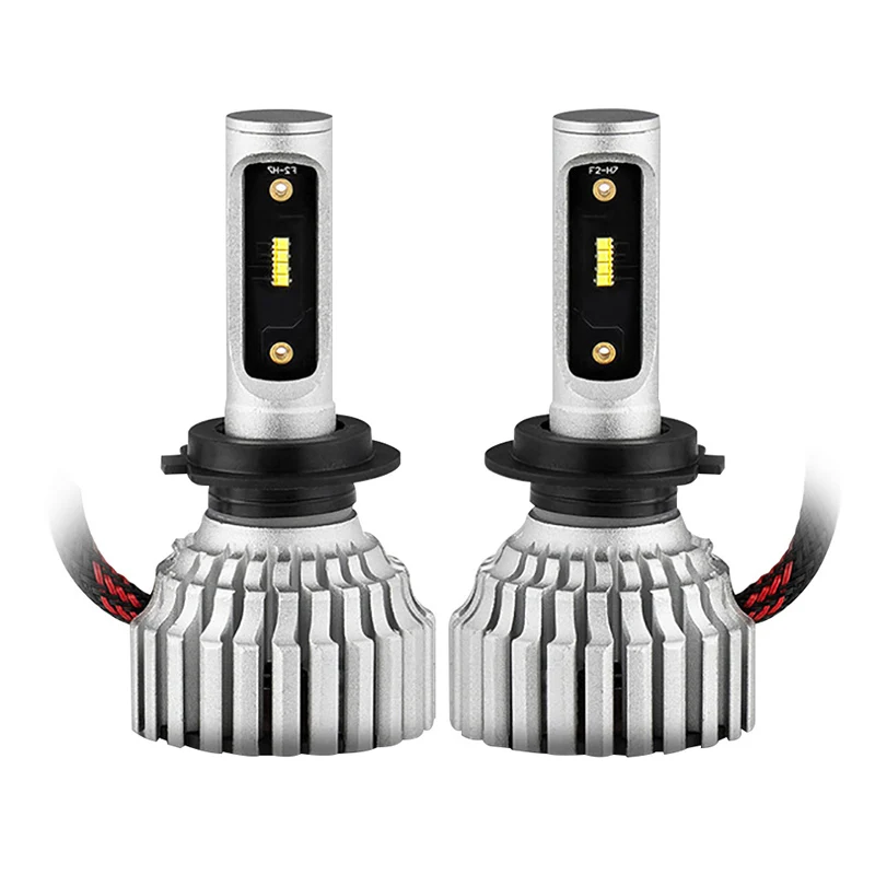 CARCTR 2 шт. H7 Led автомобилей головной светильник лампы H8 H9 H11 Светодиодные Автомобильные фары 9005 9006 9012 H4 автомобильный светильник 8000LM зэс чипы модифицированный - Испускаемый цвет: 2 pieces