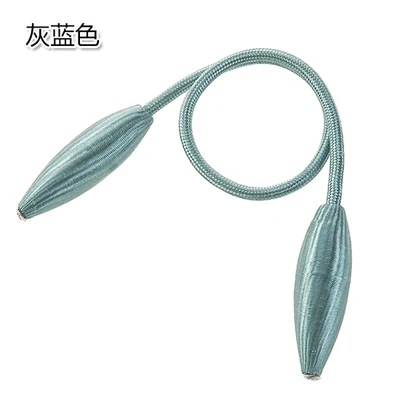 Gray blue 1Pcs Привязать зажим для занавески держатели для штор подхват на завязках Зажимы Пряжка с завязкой сзади Шторы аксессуары для домашнего декора - Цвет: Gray blue 1Pcs