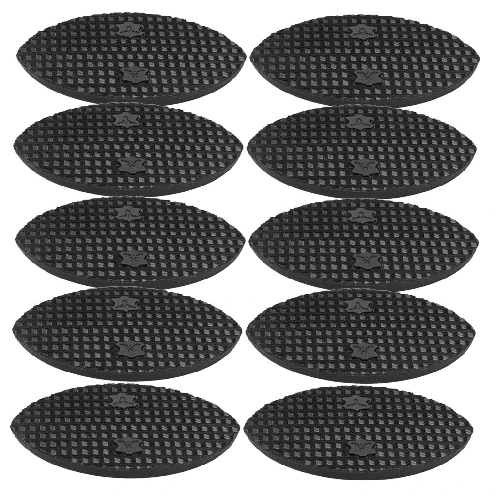 20pcs Oval Black Shoes Repair Boot Toe Plates Taps Nylon Proctectors Prevent