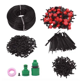 

25M Micro Drip Irrigation Kit Plants Garden Watering System Automatic Garden Hose Kits Connector 30pcs Adjustable Drip DIY