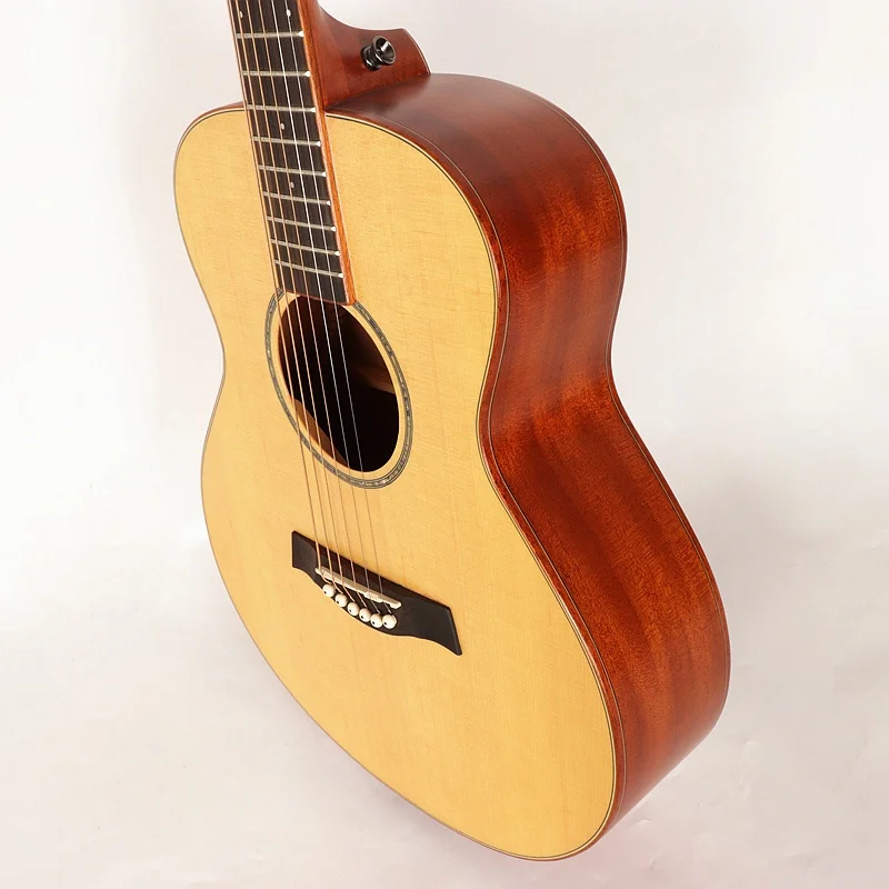

good sound 36 inch acoustic guitar 6 string 20 frets natural color full size folk guitar for middle and beginner guitar