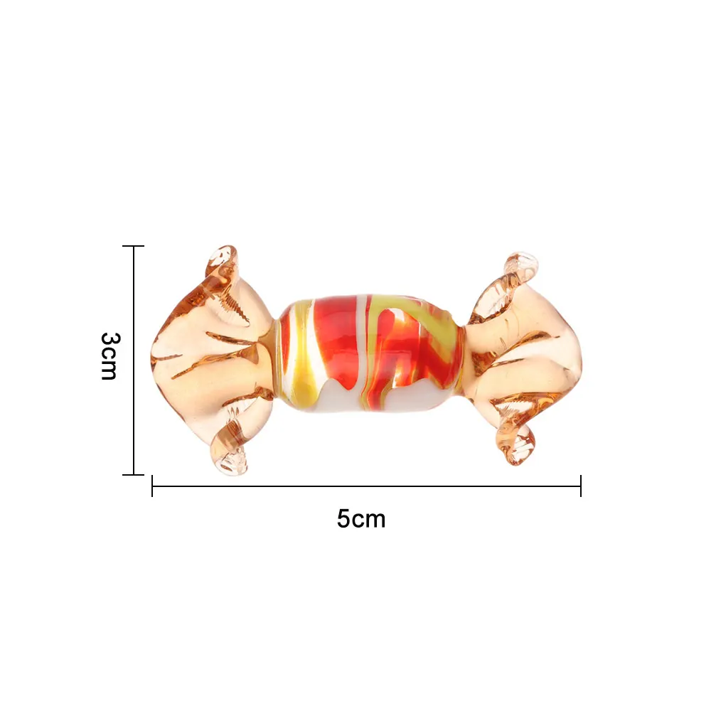 Винтажные муранский стиль различные стеклянные конфеты декоративная Конфета для дома вечерние свадебные Рождественские Праздничные украшения подарок 12 цветов