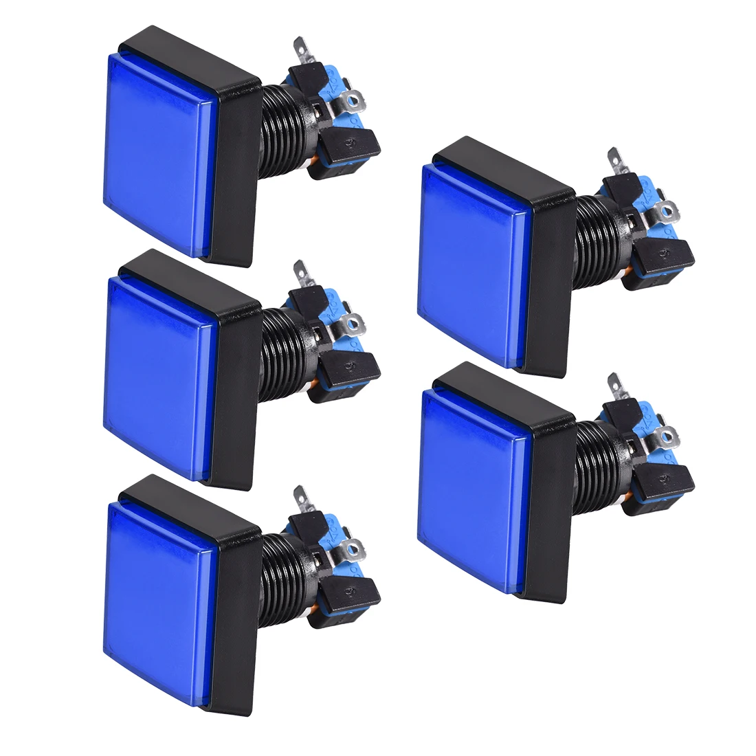 Uxcell игровой кнопочный 50x50 квадратный 12 В светодиодный переключатель с подсветкой