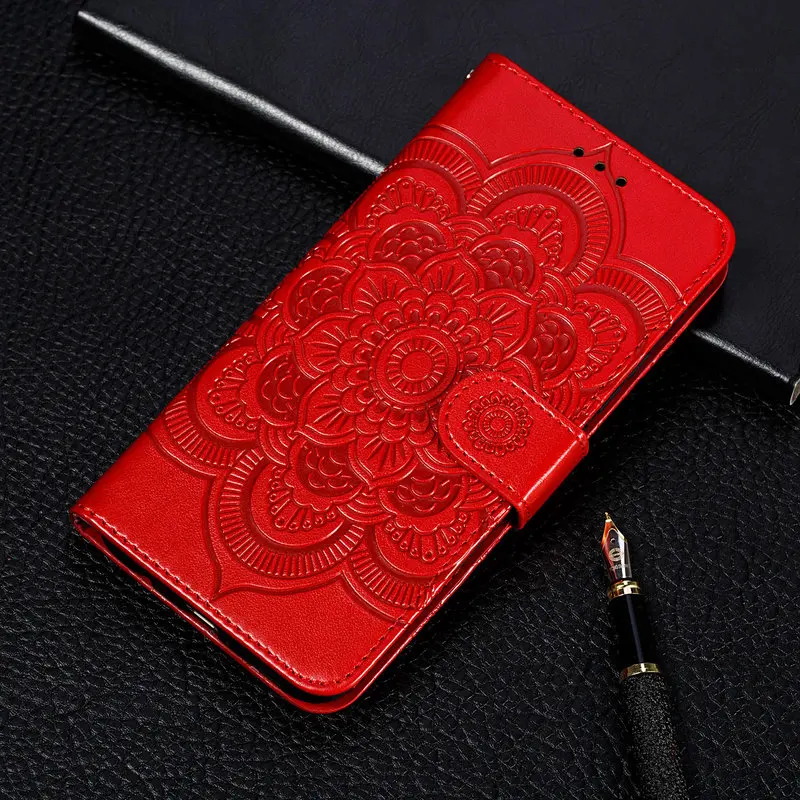 

Xiaomi Mi Note 10 Lite Case 3D Flower Embossing Leather Phone Cover For Xiaomi Mi Note 10 Lite Magnetic Wallet Flip Stand Cases
