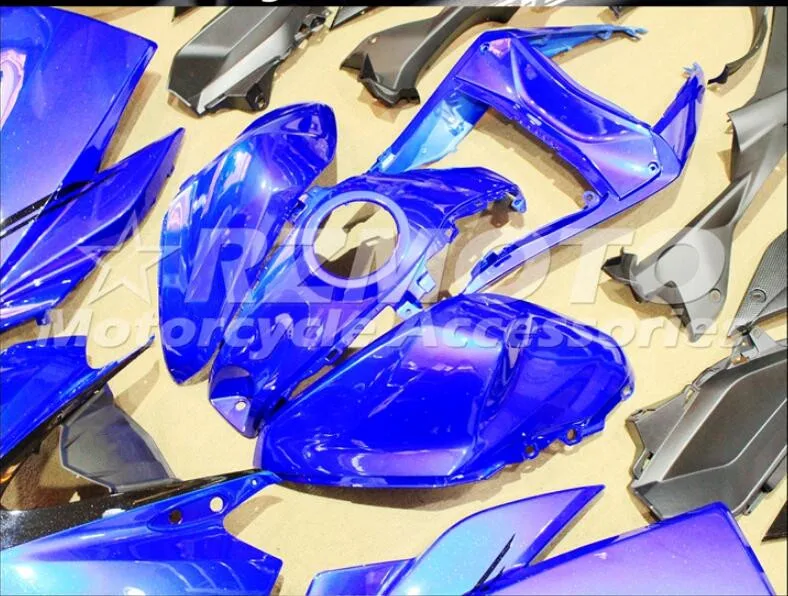 4 подарки ABS литьевая форма мотоцикл Обтекатели подходит для YAMAHA R3 R25- 15-19 обтекатель кузова набор на заказ синий черный