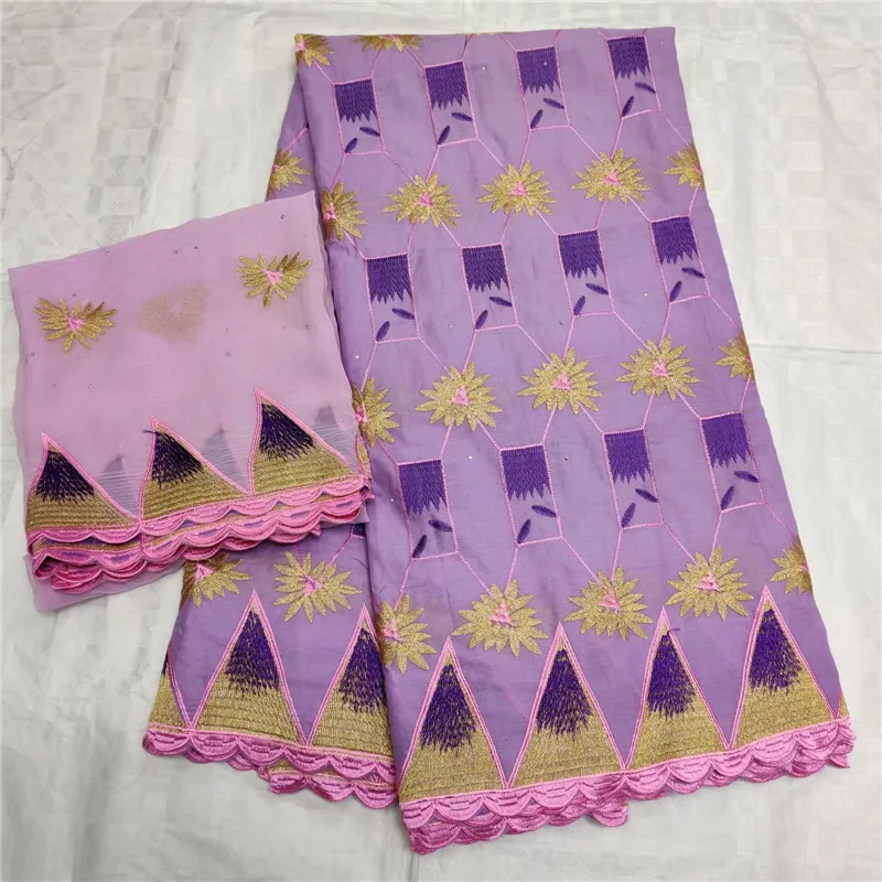 

High Quality Swiss Voile Lace 2019 African Lace Fabric African Swiss Cotton Embroidered Atiku man fabric For Party Dress 4L1008