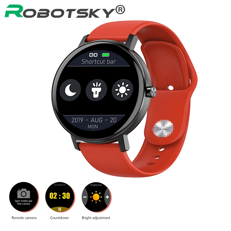 

R18 Smart Watch Sport Sleep tracking Fitness Tracker Heart Rate Monitor IP68 Waterproof Full Touch Smartwatch For Android IOS