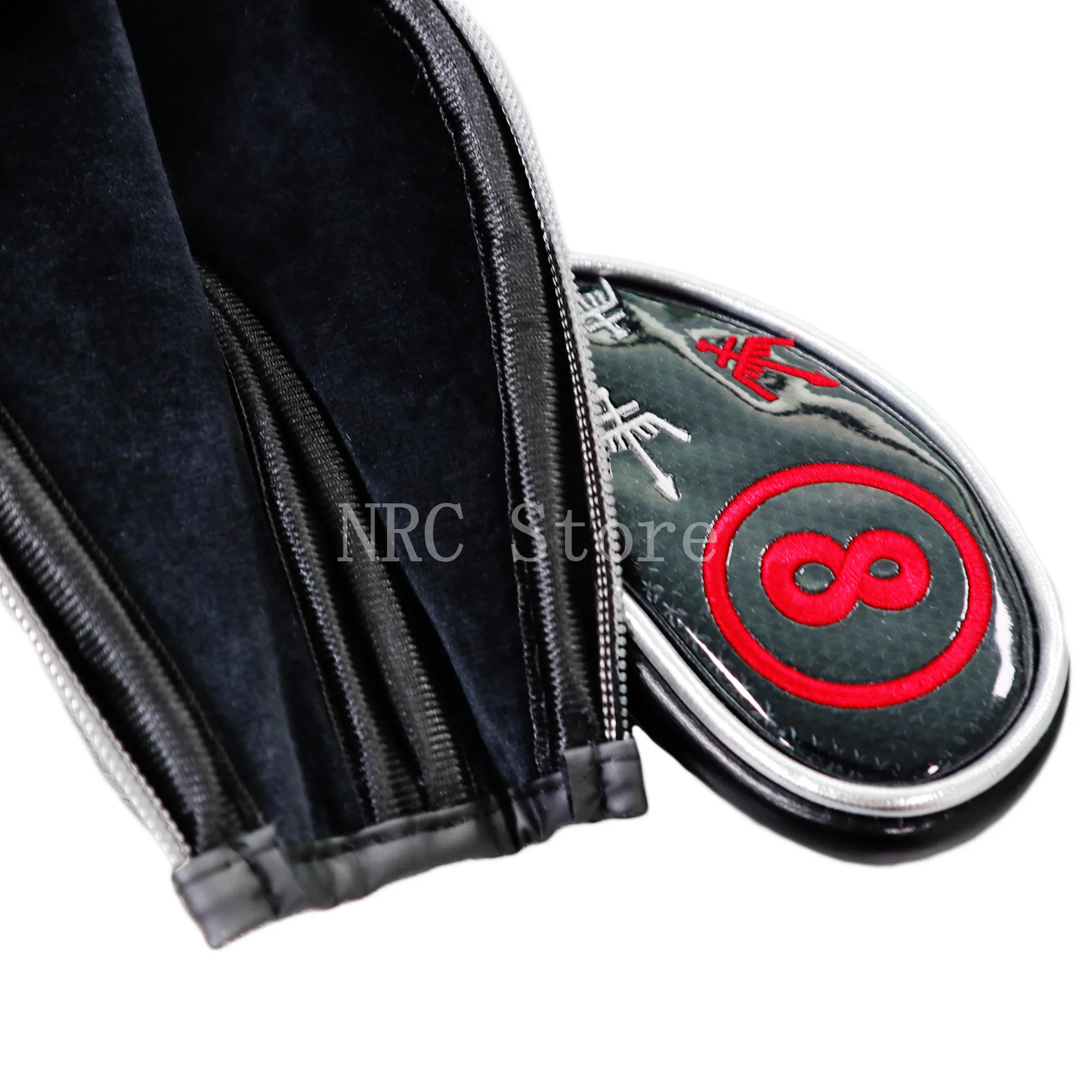 NRC Golf Iron Headcovers Customized Synthetic Leather 9pcs (4,5,6,7,8,9,P,S,A) Set with Zipper Closure Putter Cover Protect. NRC Golf Iron Headcovers Customized Synthetic Leather 9pcs (4,5,6,7,8,9,P,S,A) Set with Zipper Closure Putter Cover Protect.
