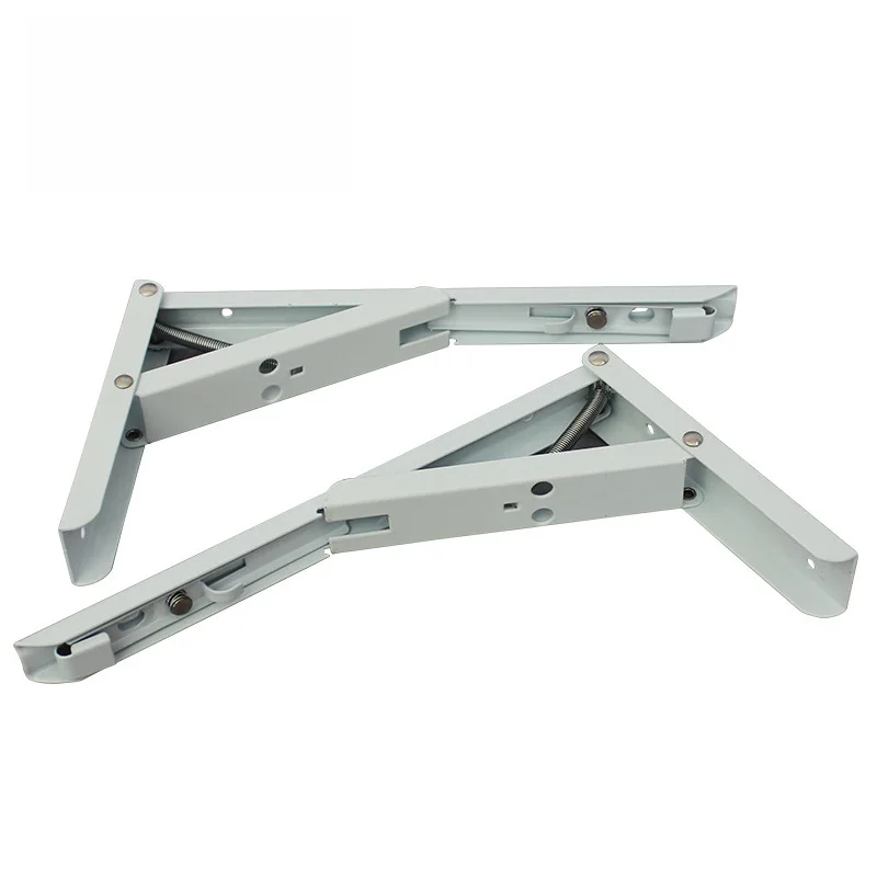 

Spring Folding Bracket Thick White Foldable Movable Support Three Fold Folding Tripod Partition Support Frame