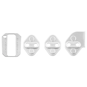 

Gear Shift Box Panel Cover Trim Silver with Door Lock Switches Cover Trim 3PCS