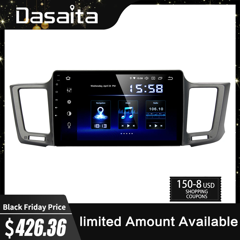 Flash Deal Dasaita 10.2" IPS 1 Din Android 9.0 Multimedia Car Radio for Toyota RAV4 2014 2015 2016 USB 4GB RAM MAX6 GPS Bluetooth 0 Flash Deal Dasaita 10.2" IPS 1 Din Android 9.0 Multimedia Car Radio for Toyota RAV4 2014 2015 2016 USB 4GB RAM MAX6 GPS Bluetooth 0