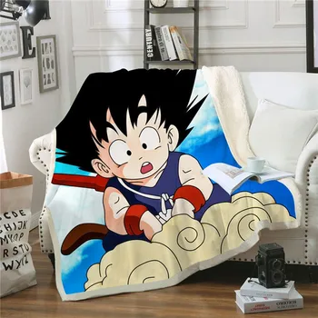 

Dragon Ball Sherpa Blanket for bed Anime Fleece Blanket Home Office Bedspreads Fashion Bedding Drop Ship ZOOTOP BEAR