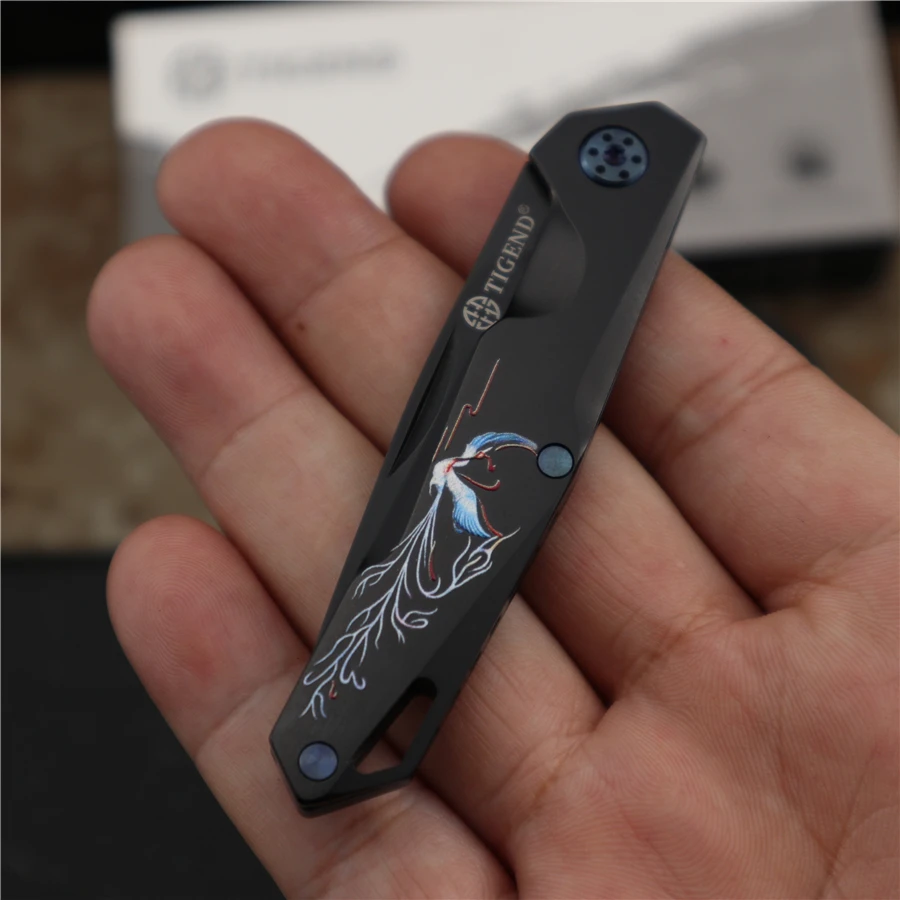 TIGEND Knife Hunting straight knife tactical knife fixed knife survival knife camping rescue knife tool folding knife EDC Knife