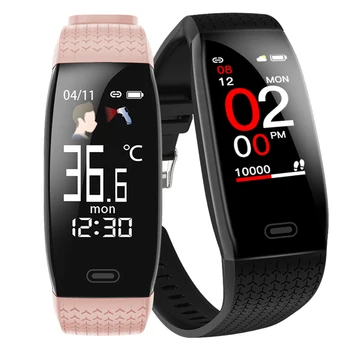 

Longet T5 Smart Bracelet Body Temperature Weather Reminder Activity Tracker Waterproof Men Women Sport Modes Smart Watch Running