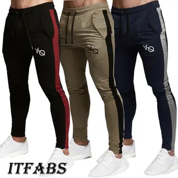 

2019 Fashion Brand New Mens Casual Slim Fit Tracksuit Sport Gym Skinny Jogging Joggers Sweat Pants Trousers