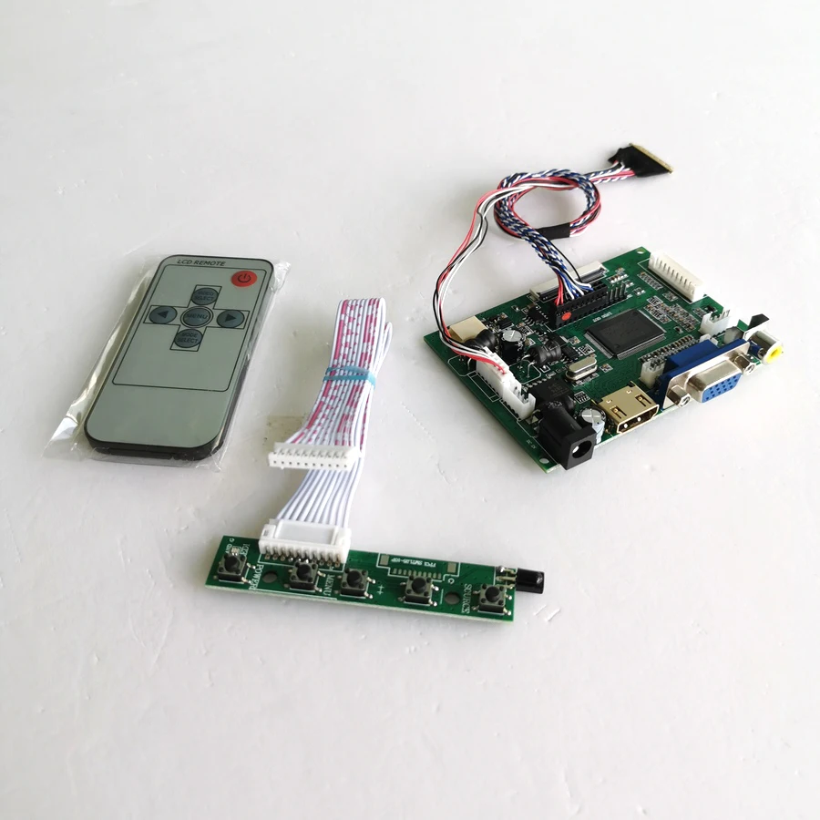 Панель для ноутбука B101AW03/B101AW07 10," LVDS 40Pin WLED 1024*600 2AV+ HDMI+ VGA+ пульт дистанционного управления ЖК-экраном