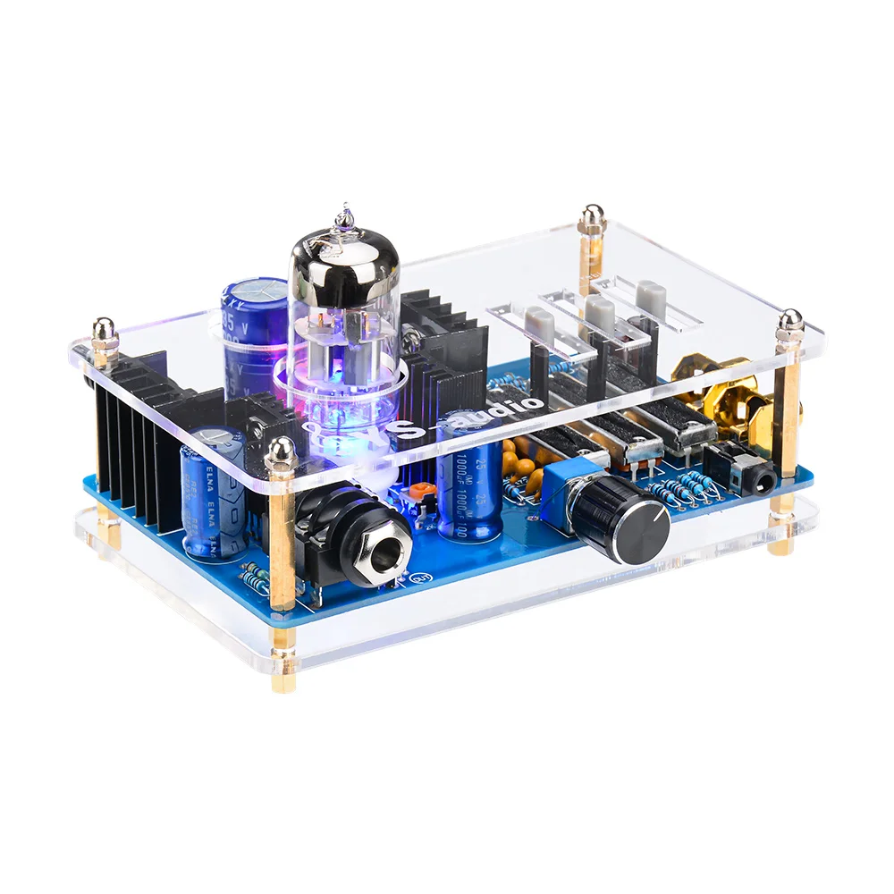 US $42.55 AIYIMA 6N11 Tube Headphone Amplifier Stereo Class A Audio Amp Tube Preamplifier Amplifier With Tone Adjustment For Home Theater