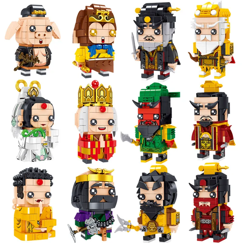 Набор строительных блоков Brickheadz Nezha Sun Wukong кирпичные головки супергероя из