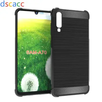 

DSCACC Carbon Fiber Air Cushion TPU Case for Samsung Galaxy A30 A40 A50 A70 M30 S10 100pcs