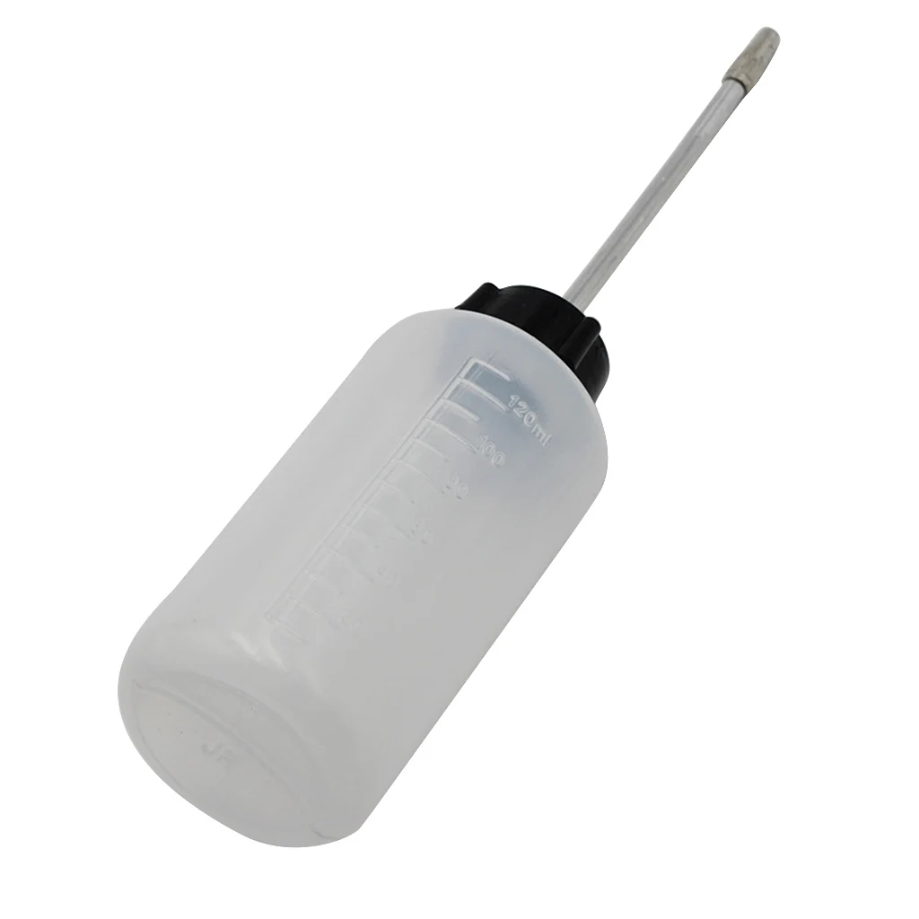 

120ML Iron Head Plastic Empty Sewing Machine Oiler Fuel Can Filling Bottle Container Home Tool