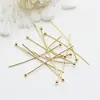 Wholesale 14k Gold Brass Metal Ball Head Pin For Jewelry Making Beading Pins Findings Supplies DIY Make Jewelry ► Photo 1/3