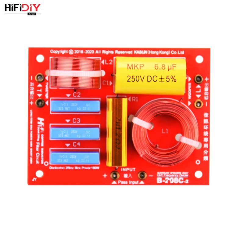 HIFIDIY LIVE 2 Way Unit (твитер + бас) Φ фильтры кроссовер с делителем частоты HOME Speaker surround