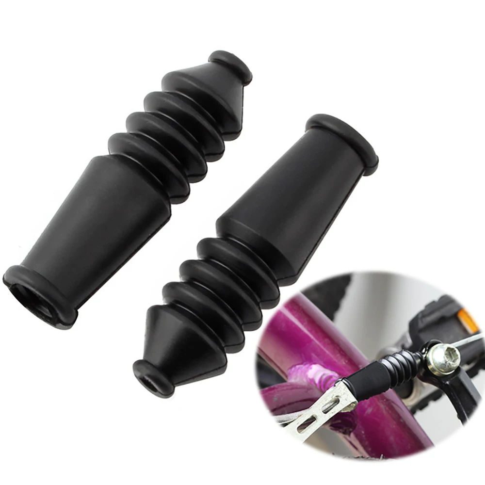

10pcs Mountain Folding Bicycle Dust Jacket Brake Line V Elbow Protection Cover Accessories Rubber Sleeve