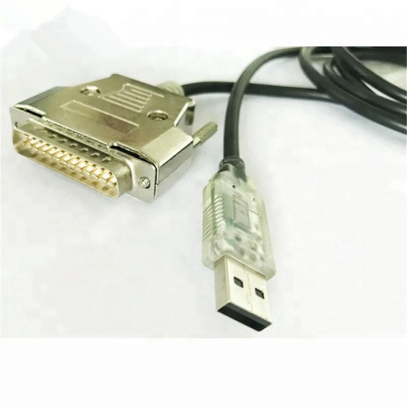 Cabo de Programação dos Controles do Cnc Usb ao Cabo do Adaptador de Série Masculino de 25 Usb ao Cabo de Porta Paralela de 25 Conector Pinos Rs232 Db25 - Image 4