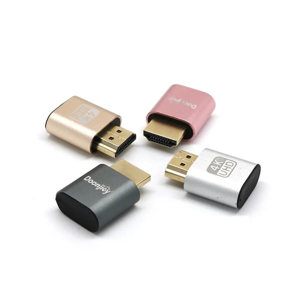 VGA HDMI Dummy Plug Virtual Display Emulator Adapter DDC Edid Support 1920x1080P For Video Card BTC Mining Miner