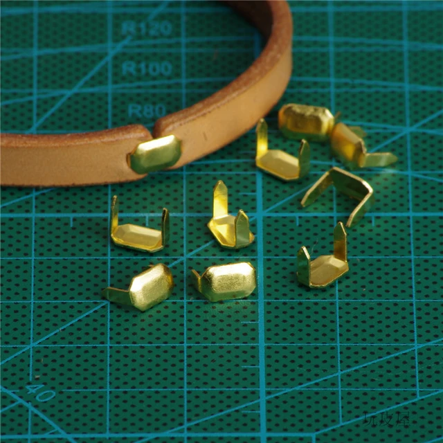 20pcs D Shape Belt Keeper Brass Belt Strap Loop lock