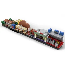 

City Street View Old Club Model Back to the Better Future Skyline Architecture Breaking Bad Buildings Blocks Toy Child Kids Gift